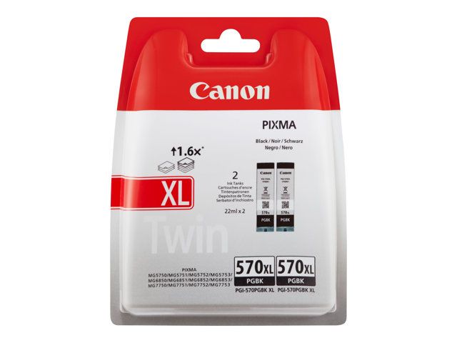 Canon PGI 570BK Double Pack - vue 2