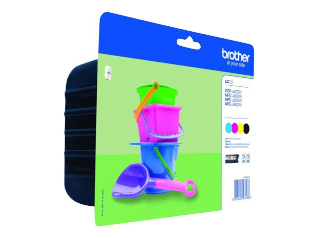 Brother LC221 Value Pack - Pack de 4 - noir, jaune, cyan, magenta - original - cartouche d'encre