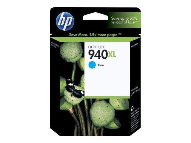 HP 940XL (C4907AE) - cartouche d'impression cyan - pour Officejet Pro 8000, 8500, 8500 A909a, 8500A, 8500A A910a