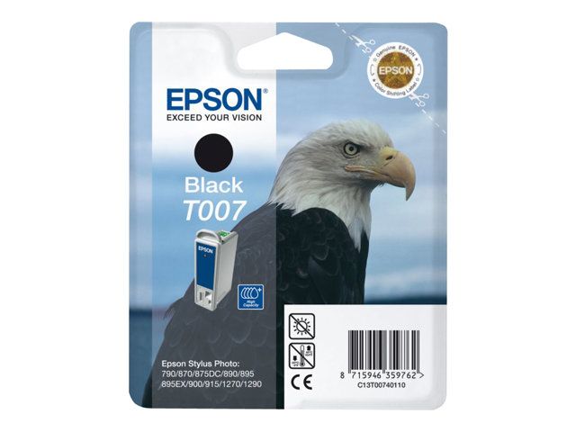 Epson T007 16 ml originale emballage coque avec alarme radioélectrique/ acoustique cartouche d'encre pour Stylus Photo 1270 1280 1290 780 785 790 825 870 875 890 895...