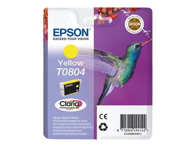Epson Cartouche d'encre Colibri T0804 Jaune - vue 2