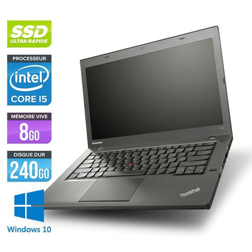 Pc Portable Lenovo T440 -Core I5-4300U -8G -240G Ssd -Win. 10