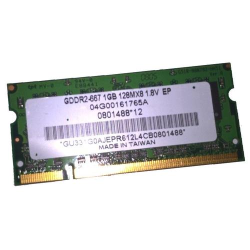 1Go Ram Pc Portable Unifosa Gu331G0Ajepr612L4Cb Pc2-5300U Sodimm Ddr2 667Mhz