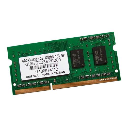 1Go Ram Pc Portable Unifosa Gu672203Ep0200 Pc3-10600U Sodimm Ddr3 1333Mhz Cl9