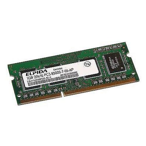 1Go Ram Pc Portable Elpida Ebj11Ue6Bau0-Ae-E Pc3-8500U Sodimm Ddr3 1066Mhz Cl7