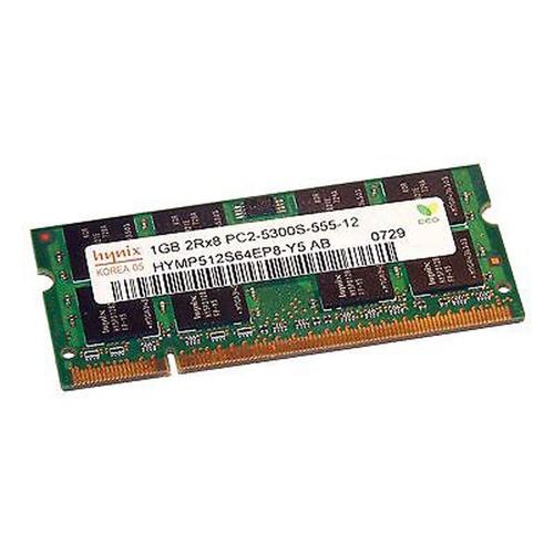1Go Ram Pc Portable Sodimm Hynix Hymp512S64Ep8-Y5 Ab Pc2-5300U Ddr2 667Mhz Cl5