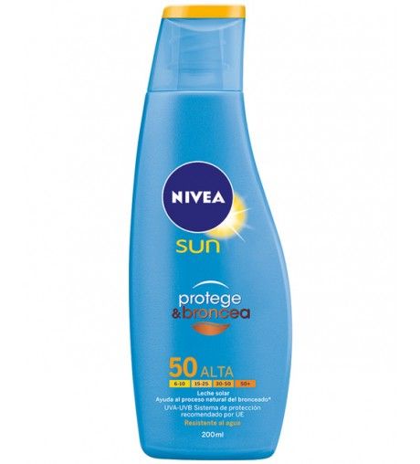 Nivea Leche Protege & Broncea Spf 50 Leche Bronceadora 200 Ml