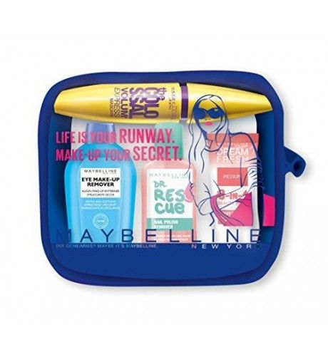 Maybelline Set Mascara Volum Express The Colosal Glam Eye Make Up 25 Ml+ Quitaesmalte 25 Ml + Bb Cream 10 Ml Set