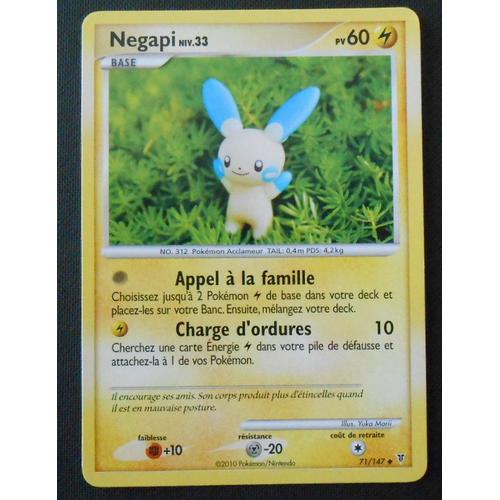 71//147 Carte Pokemon Neuve Française Negapi Platine:Vainqueurs suprêmes