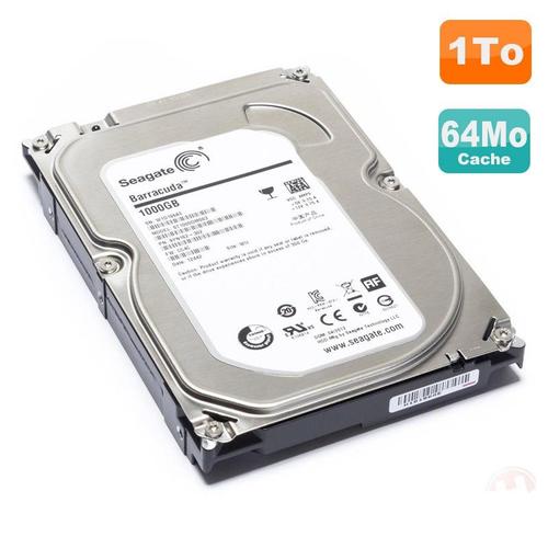 Disque Dur Interne Seagate Disque Dur 1to Sata 3.5" St1000dm003 7200rpm 64mo 1ch162-510 - 0g1xnt - G1xnt