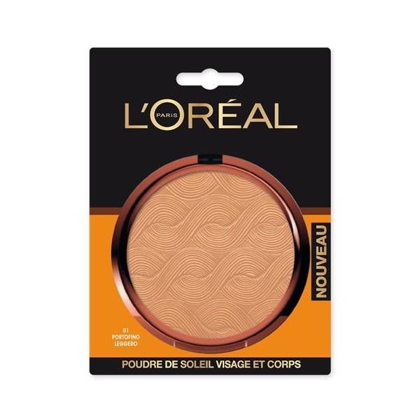 Loreal Poudre De Soleil La Glam Bronze Pour Visage Et Corps Numero 01 Portofino Leggero