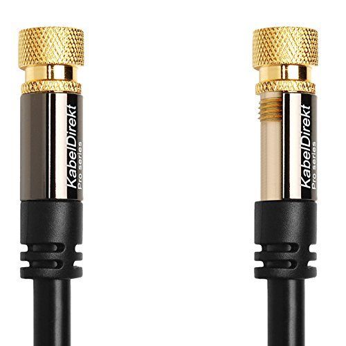 KabelDirekt 12.5m F-Connecteur à F-Connecteur Câble Satellite Digital Audio Video Coaxial - PRO Series