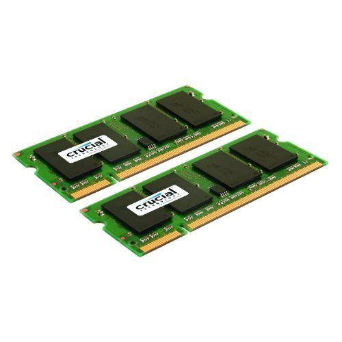 Crucial Mã©Moire Ram Pour Ordinateur Portable Dimm 200 Broches Ddr2 Pc2-6400 Cl6 1,8 V 4 Go (2 X 2 Go)