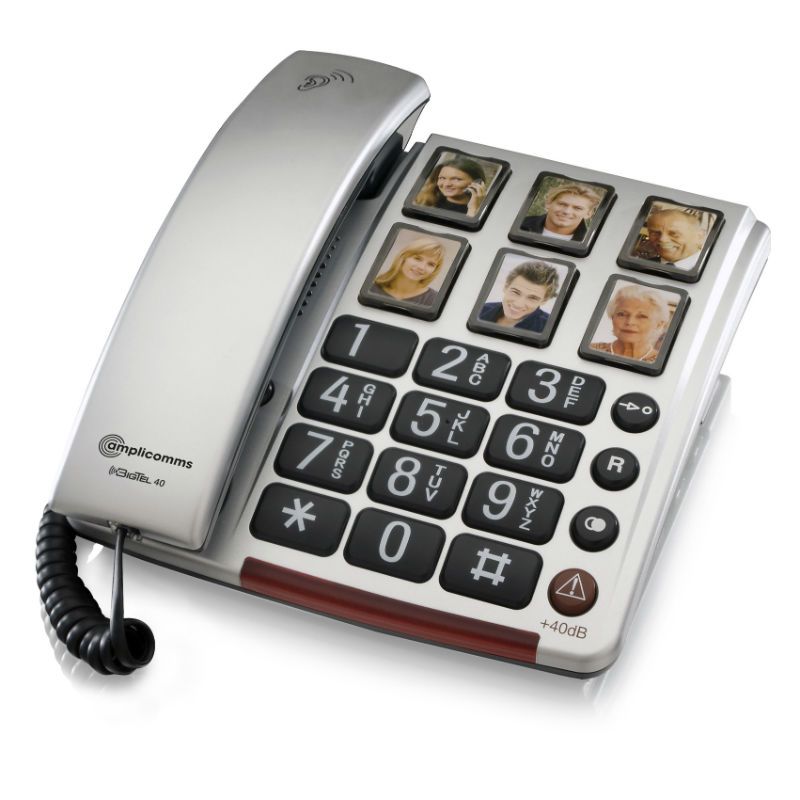 Téléphone senior Bigtel 40 PLUS AMPLICOMMS 
