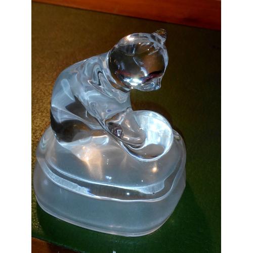 Statuette Chat En Cristal D Arques Objets A Collectionner Rakuten