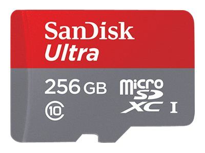 SanDisk Ultra Carte mémoire flash adaptateur microSDXC vers SD inclus e Video Class V10 / UHS Class 1 / Class10 microSDXC UHS I