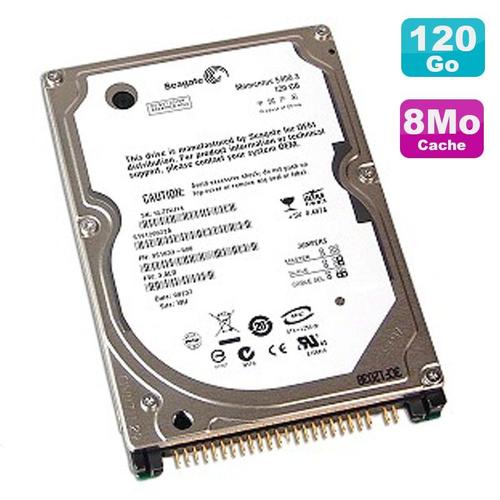 Disque Dur Pc Portable 120Go Ide 2.5" Seagate Momentus St9120822A 5400Rpm 8Mo