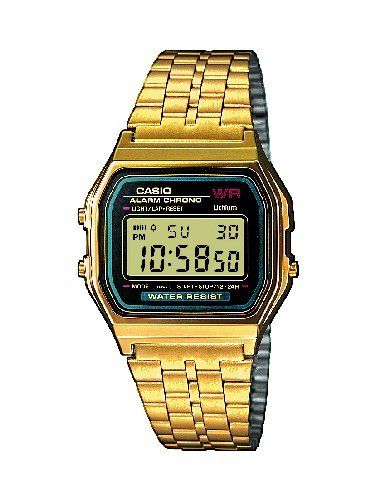 Casio Montre Doré Digital Mixte Casio Retro A159wgea 1ef
