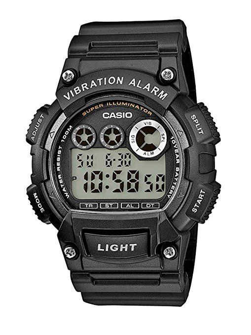 Casio Montre Noir Digital Hommes Casio Collection W-735h-1avef