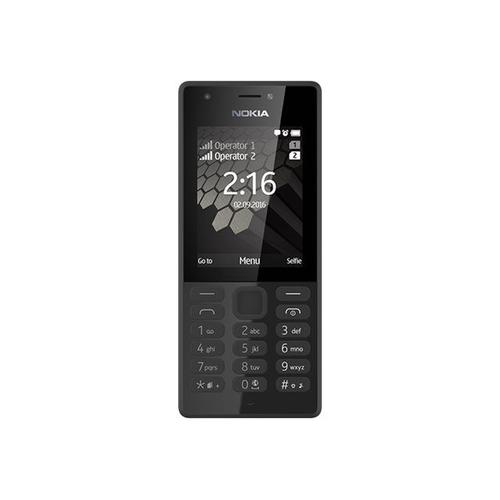 Nokia 216 - Téléphone Portable Débloqué Gsm (Ecran 2,4 Pouces, Rom 16Mo + Jusqu'À 32Go Via Carte Sd, Single Sim) Noir