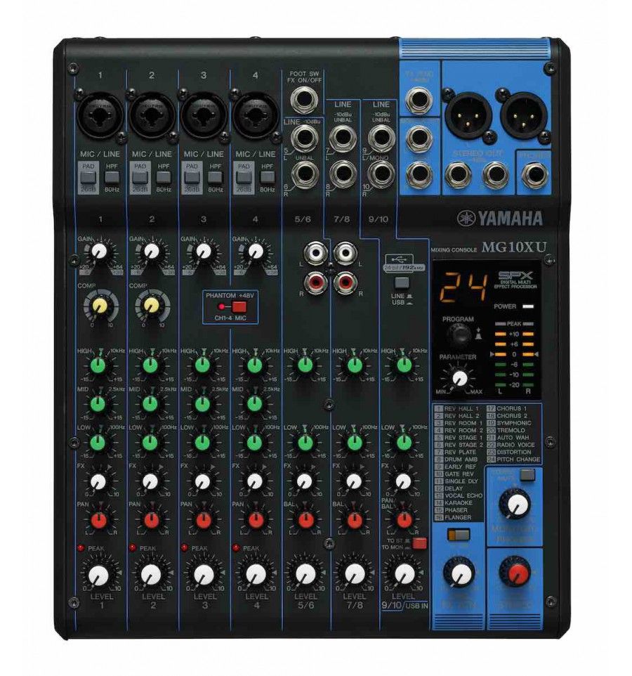 Yamaha MG10X Table de mixage 10 canaux avec effets - vue 5