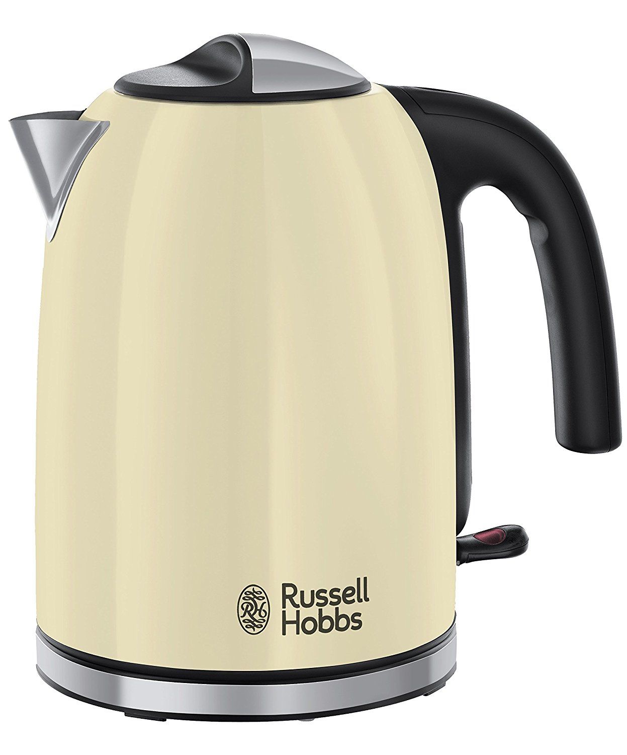 Russell Hobbs Bouilloire Electrique [Economie d'Energie] Colours Plus Crème Ebullition rapide Ecoulement parfait Niveau d'Eau Visible Filtre Anticalcaire lavable 20415 70