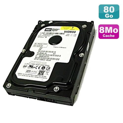 Disque Dur 80Go Sata 3.5" Western Digital Caviar Se Wd800Jd-08Lsa0 7200Rpm 8Mo
