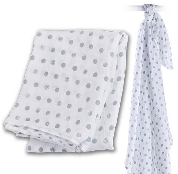 ELEMENTS FOR KIDS - Lange Mousseline - Pois Gris
