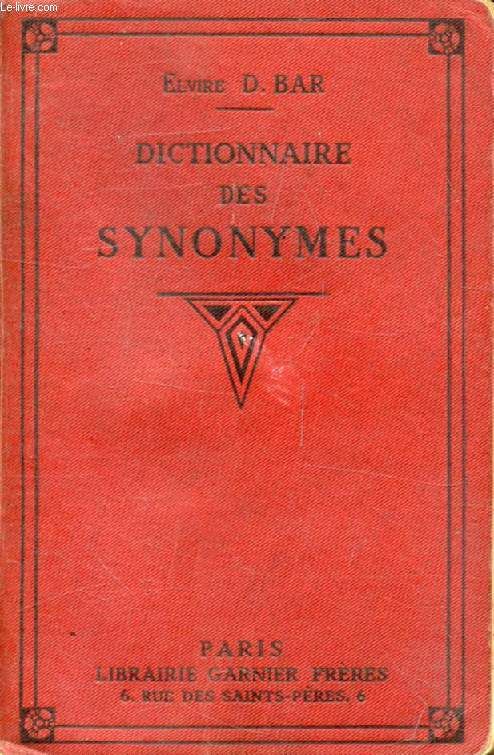 Dictionnaire Des Synonymes De Bar Elvire D Rakuten