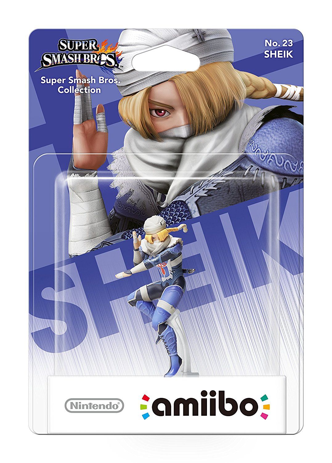 Figurine Nintendo Amiibo No. 23 Sheik Collection Super Smash Bros