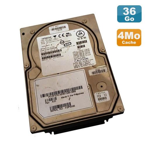 Disque Dur 36Go Ultra Scsi 320 3.5" Hitachi Ultrastar Dk32Ej-36Nc 80Pin 10K 4Mo
