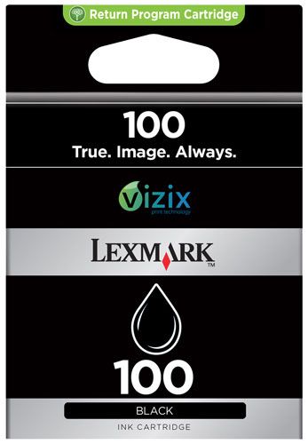 Lexmark Cartridge No. 100 Cyan original blister with acoustic / electromagnetic alarm cartouche d'encre LRP pour Lexmark Prevail Pro704 Value Ink Prevail Pro709 Value Ink Prospect... - vue 2