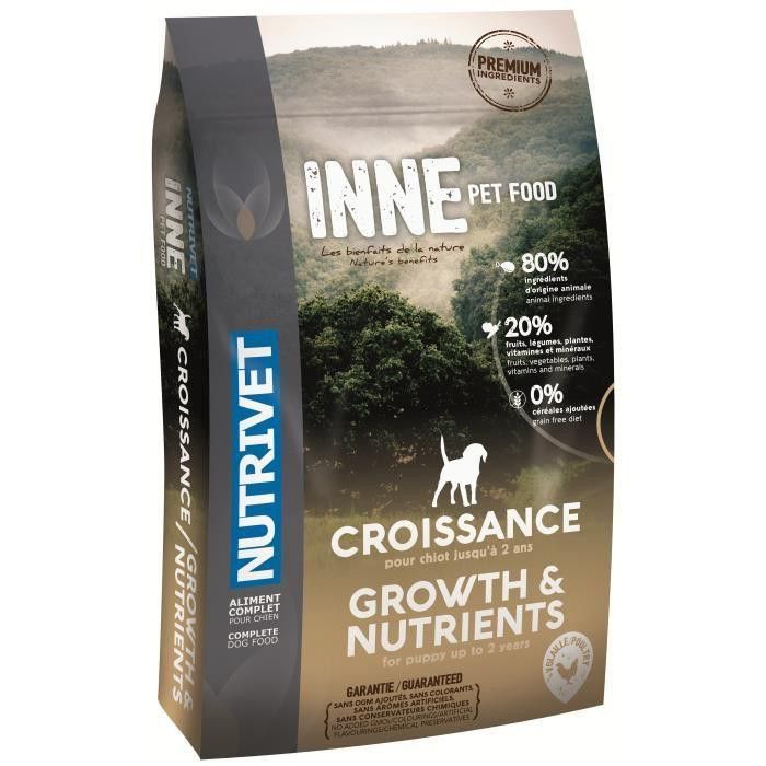 Nutrivet Croquettes Au Poulet Inne Croissance - Pour Chiot - 12 Kg