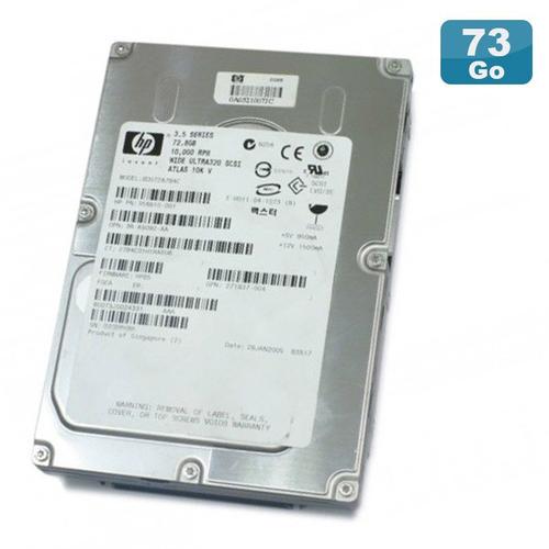 Disque dur interne Hp Disque dur 72.8go ultra320 scsi 3.5" hp atlas bd07287b4c 80pin 10000rpm