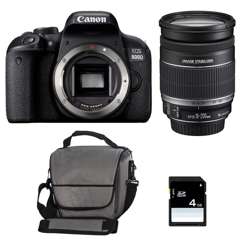 CANON EOS + 18 200 IS GARANTI + Sac + SD 4Go