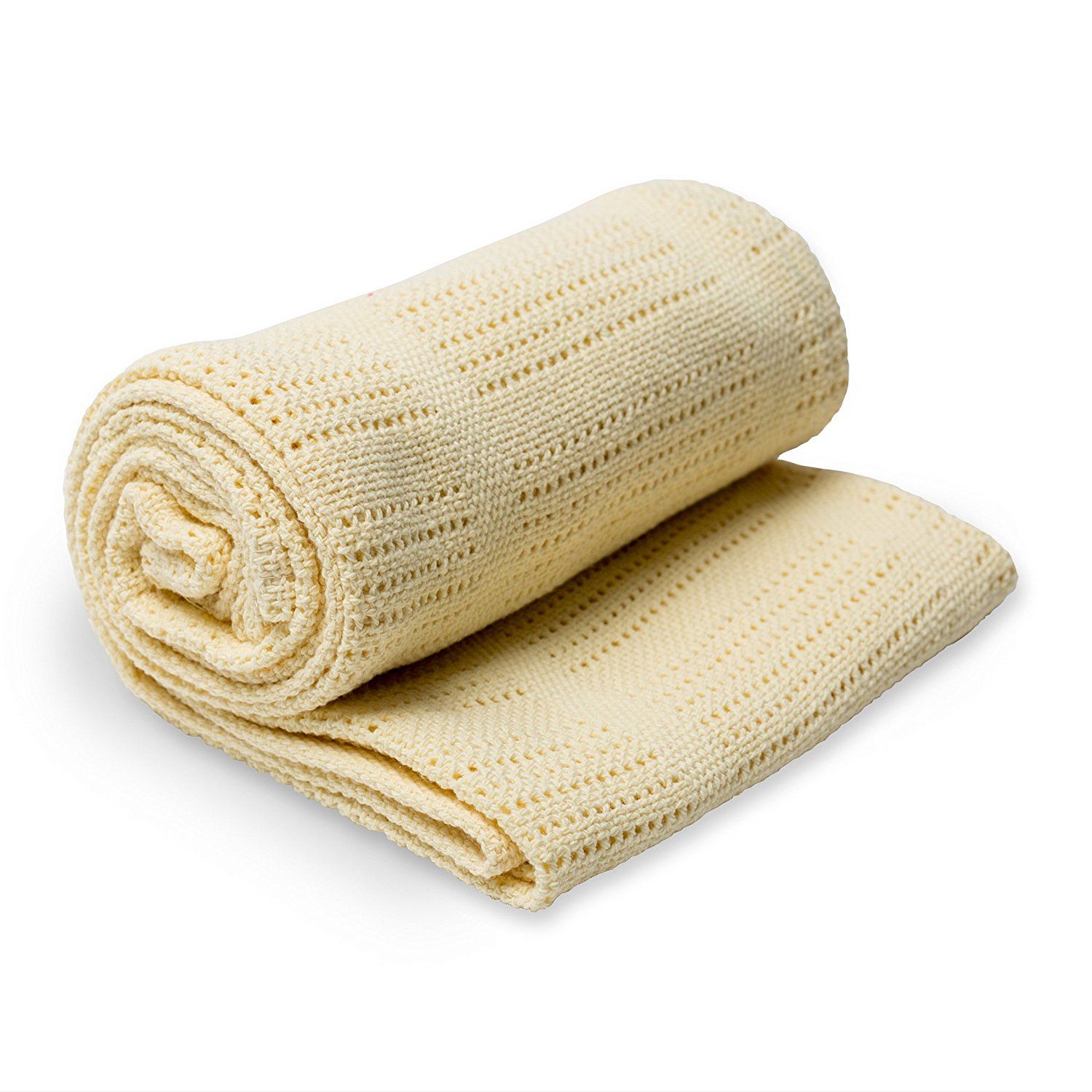 ELEMENTS FOR KIDS - Couverture Tricot De Coton - Jaune