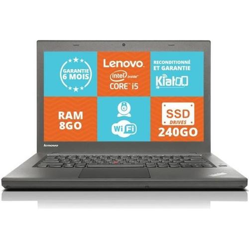 Lenovo Ordinateur Portable Lenovo Thinkpad T440 Core i5 8Go Ram 240 Go SSD Drives,PC ,W8
