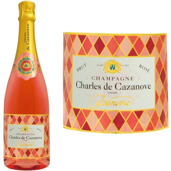 Champagne Charles De Cazanove Cazanova Arlequin Rosé Aoc