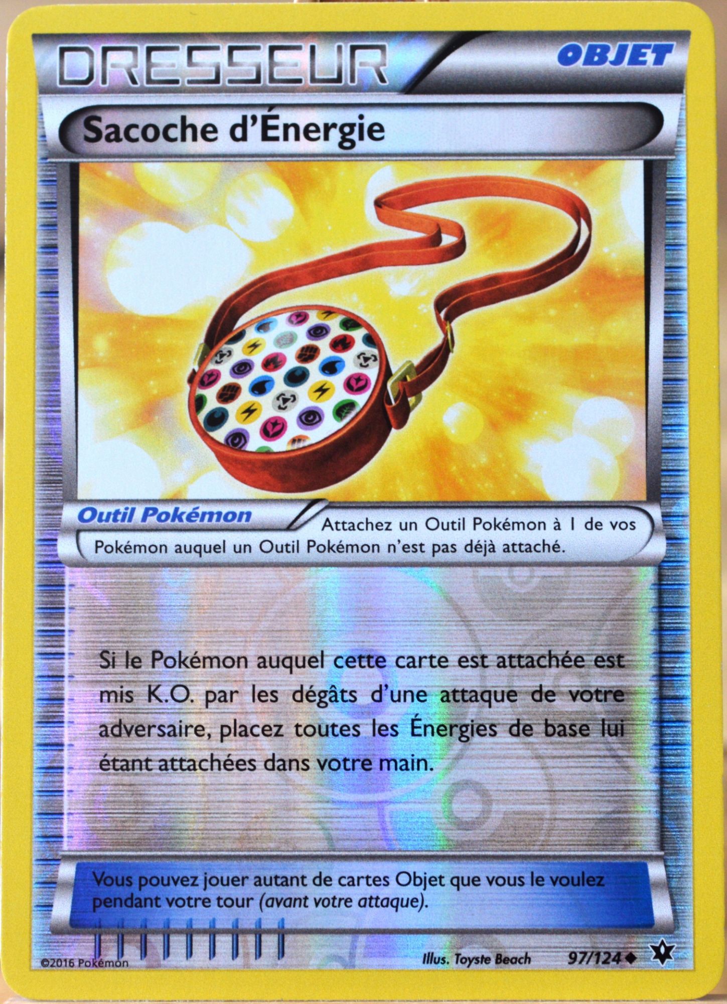 Carte Pokémon 97/124 Sacoche D'energie Reverse Xy - Impact ...