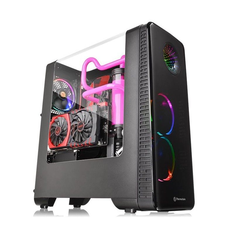 Thermaltake View 28 RGB Tour ATX panneau latéral fenêtré pas d'alimentation USBAudio