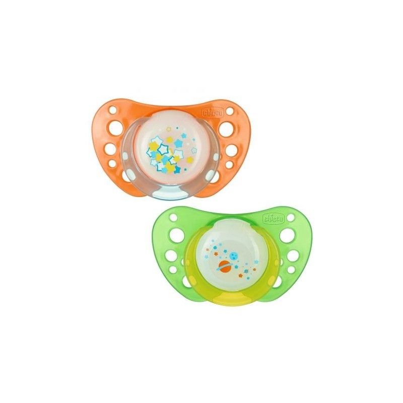 Chicco - Chicco Succhietto Air Lumi Silicone 6-12m 2pz