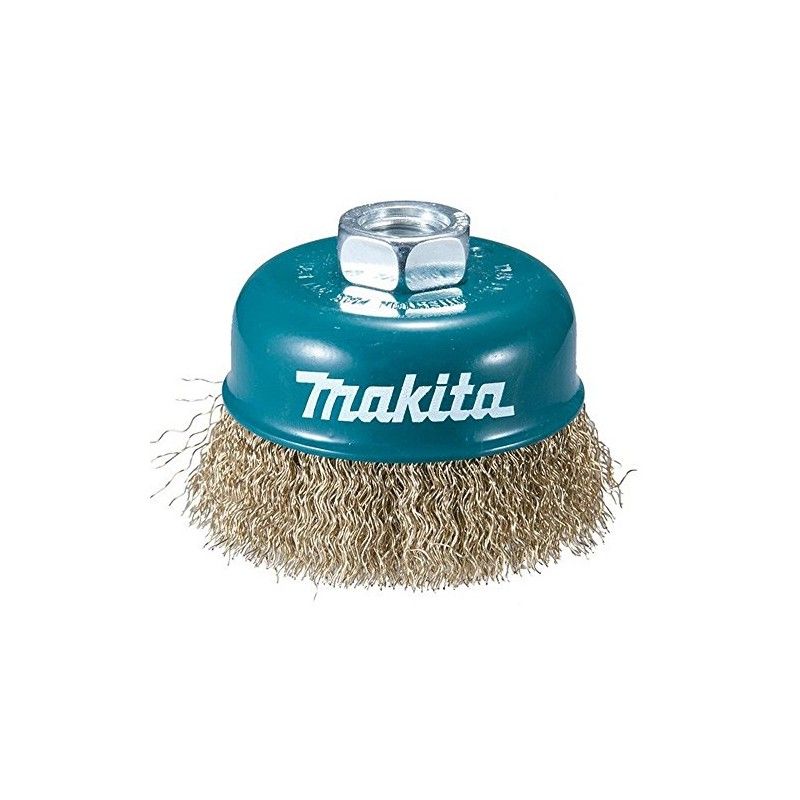 Makita Brosse boisseau à fils acier ondulés pour meuleuses d'angle 230 mm D 39746
