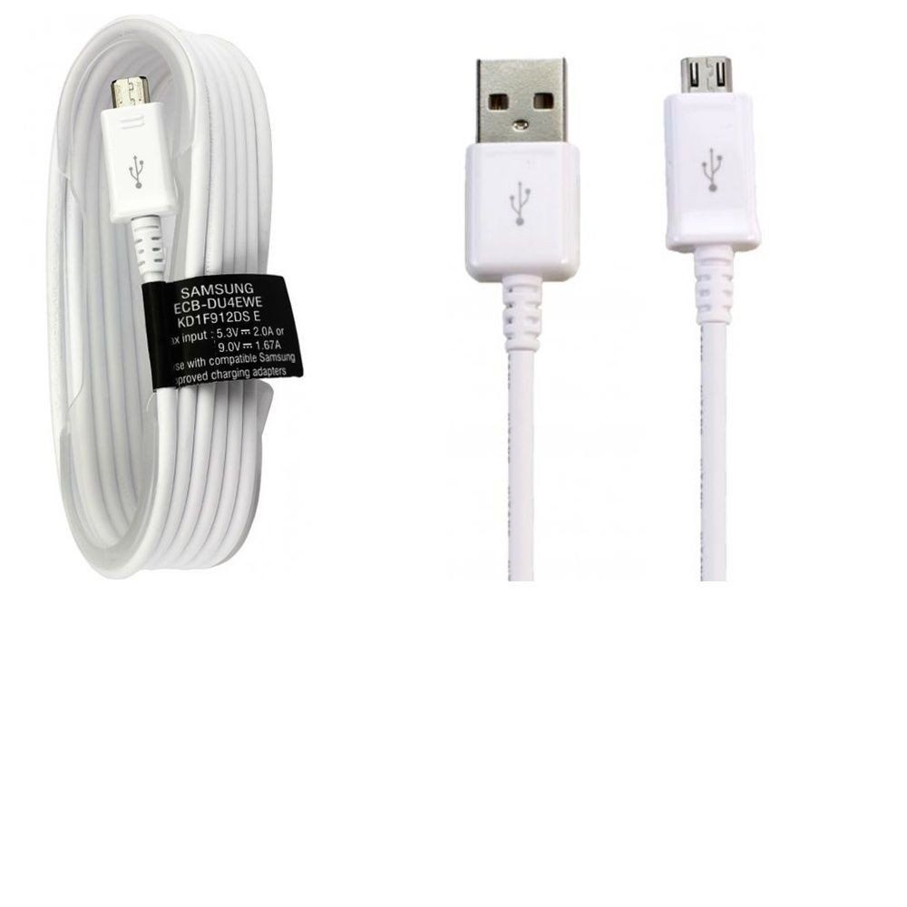 Cable 1.5M USB-Micro USB Origine Samsung blanc pour Galaxy S7