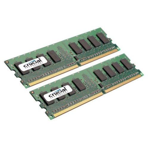 Crucial Cl6 Mã©Moire Ram Ddr2 2 Go (2 X 1 Go) Pc2-6400 800 Mhz