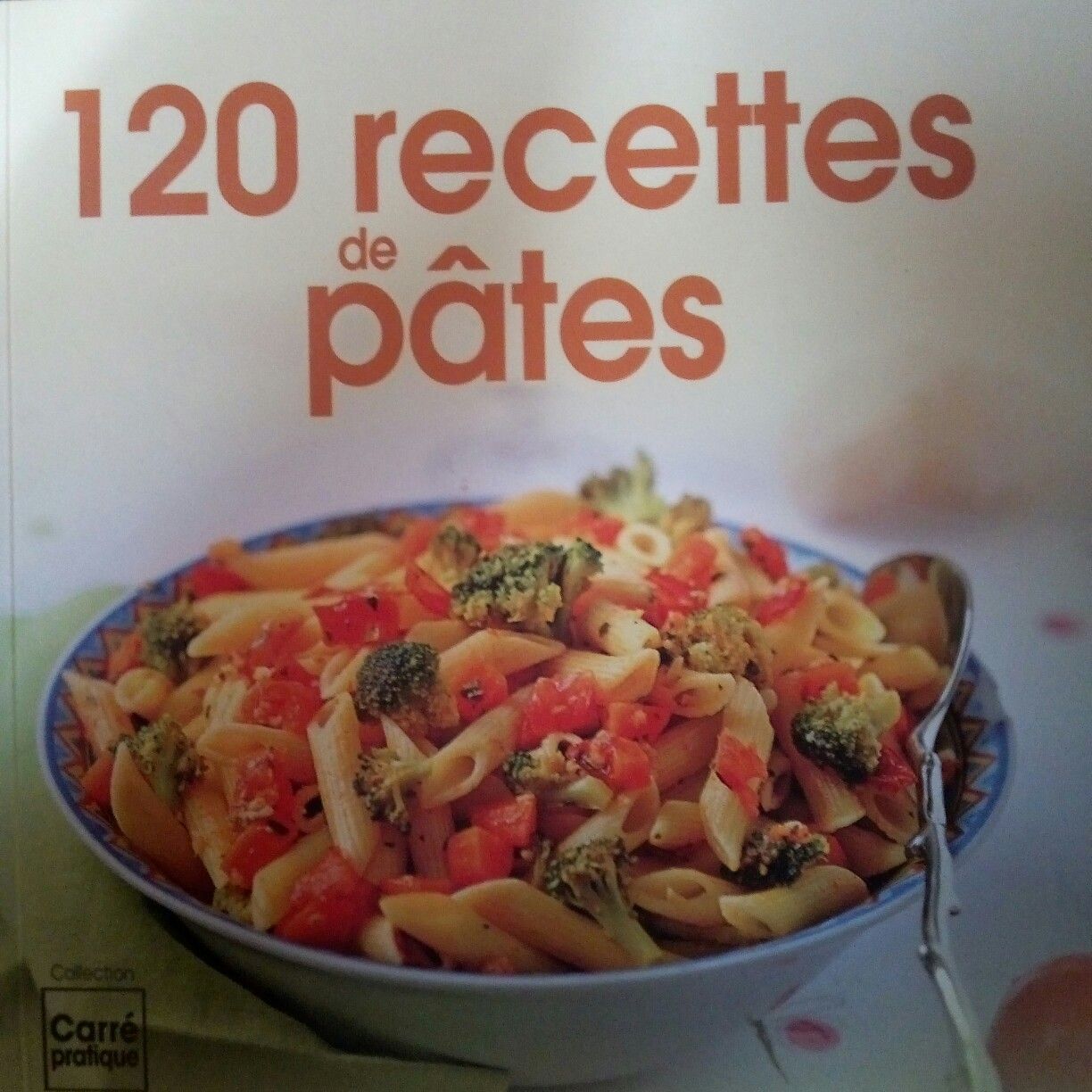 120 recettes de pâtes collection carré pratique