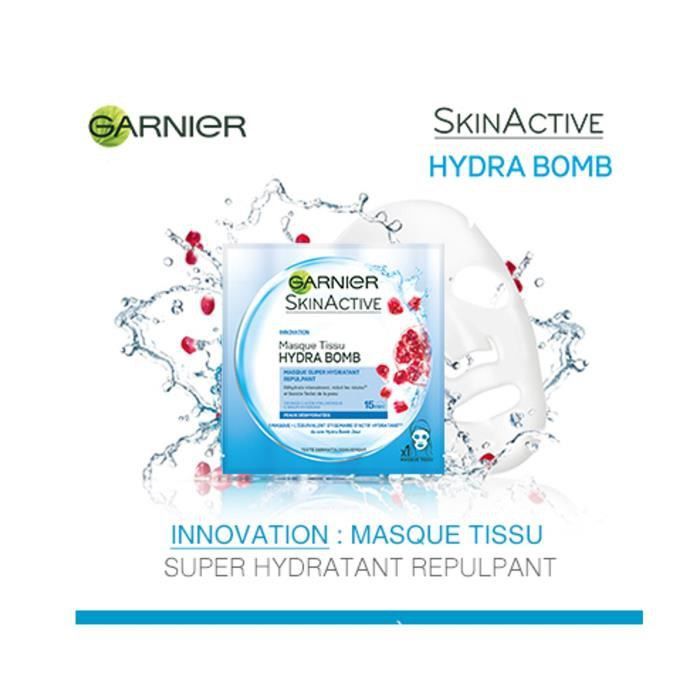 Masque Visage Tissu Hydrabomb Grenade Hydratant & Repulpant Skinactive Garnier Le Masque - vue 2