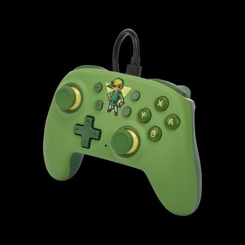 Powera Nsgp0203-01 Accessoire De Jeux Vidéo Vert Usb Manette De Jeu Analogique Nintendo Switch