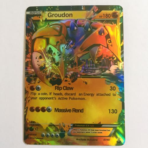 Carte Pokemon Ex Groudon 85 160 Anglais Rakuten