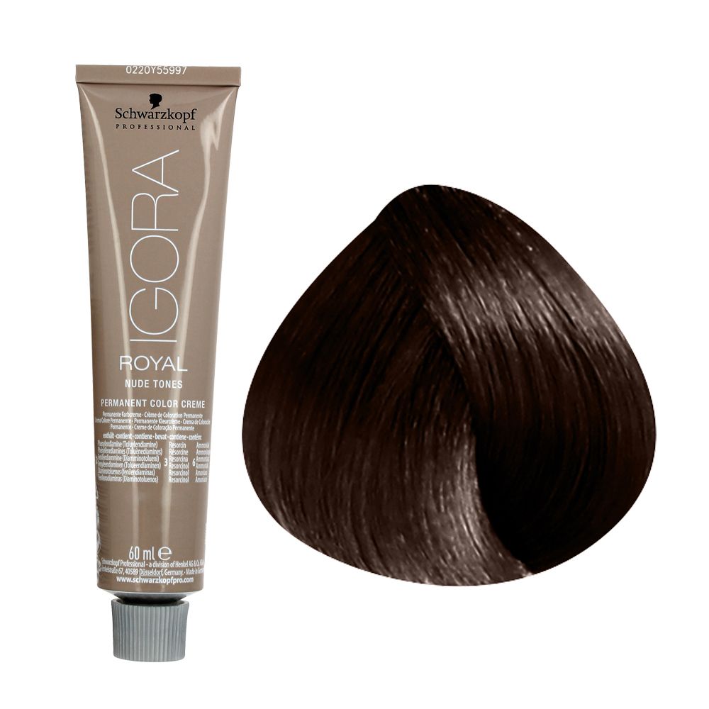 Schwarzkopf Coloration Permanente Tons Naturels Et Poudrés 4.46 : Châtain Moyen 60ml Femme