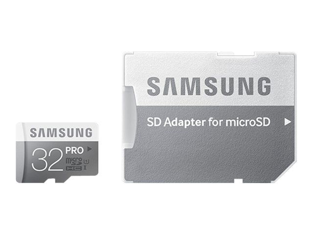 Samsung Pro MB MG32D Carte mémoire flash adaptateur microSDHC SD inclus e UHS Class 1 / Class10 microSDHC UHS I
